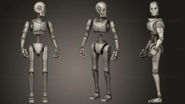 Military figurines Robot 3d model